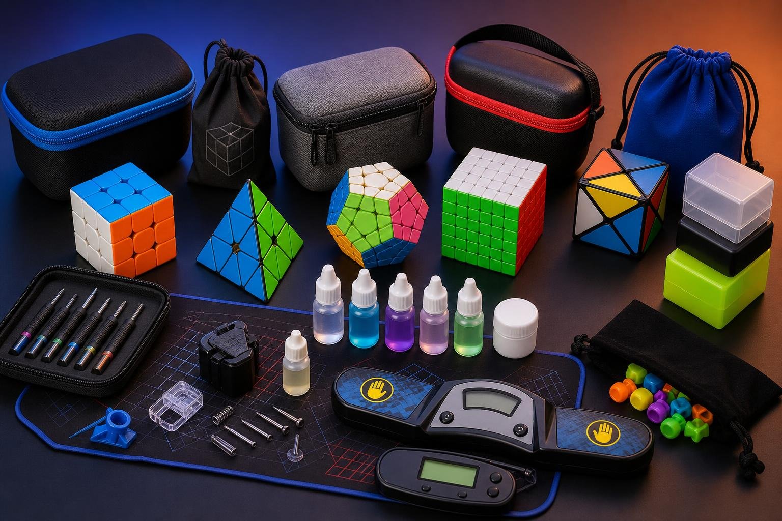 Accesorios esenciales para speedcubers: Fundas, herramientas y más