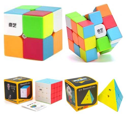 Comprá Combo Iniciación QiYi: 2x2 + 3x3 + 4x4 + Pyraminx