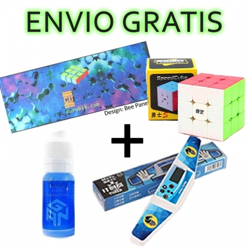 COMBO SPEED Mat Pad + Timer + Lub + Cubo Qiyi WS