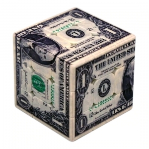 US Dollar 3x3x3 Cube