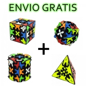 Comprar Combo Qiyi Gear + Pyra + Cylinder + Ball 3x3 + Envío Gratis!