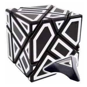 Cubo Rubik Ninja Ghost Black M + Base