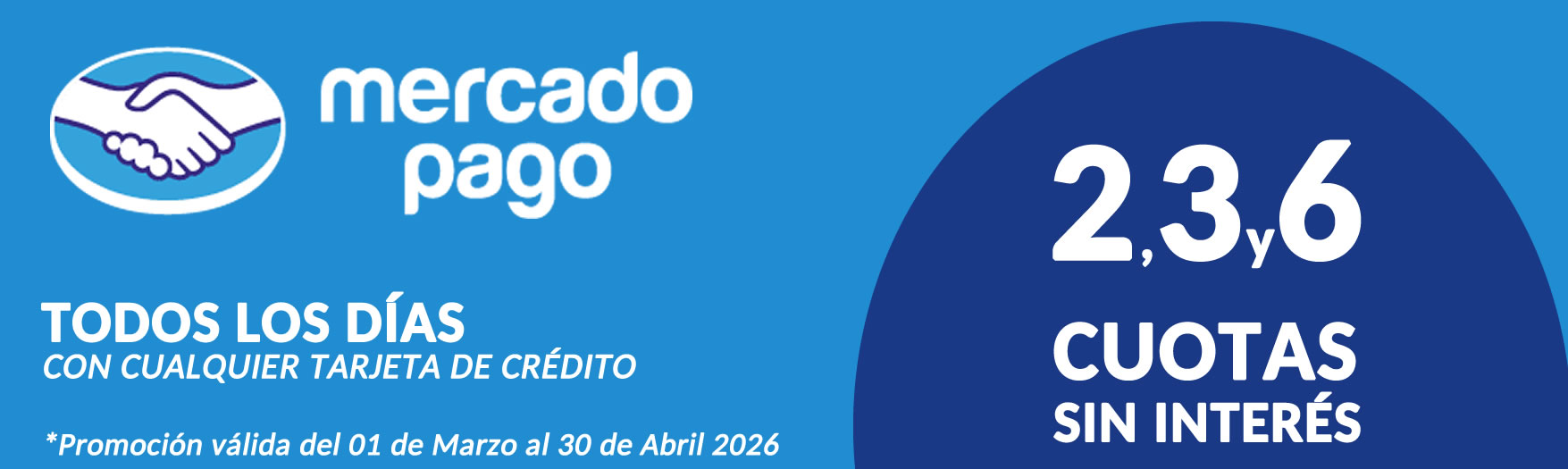 HASTA 6 CUOTAS SIN INTERÉS